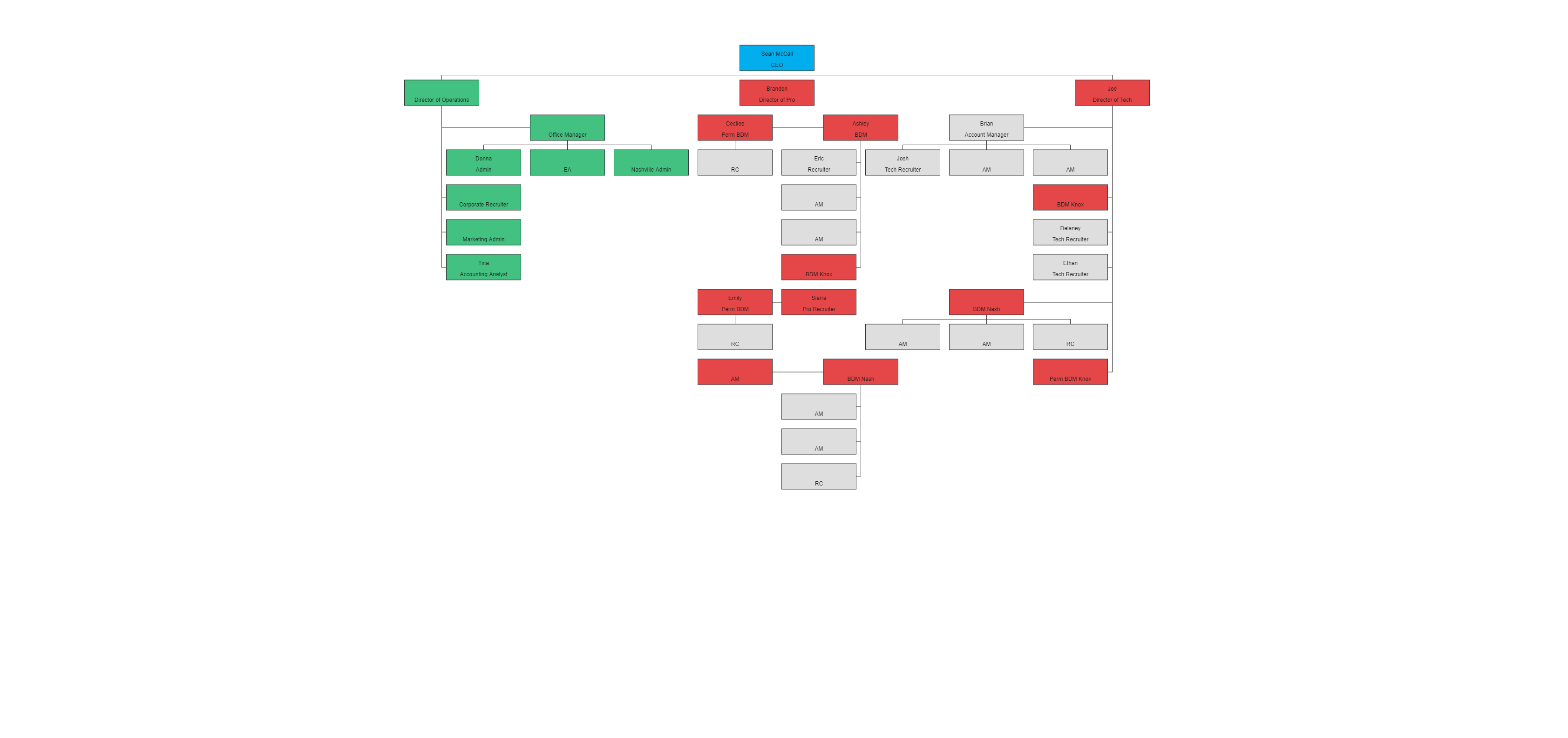 Staffsource Org Chart EdrawMax Template