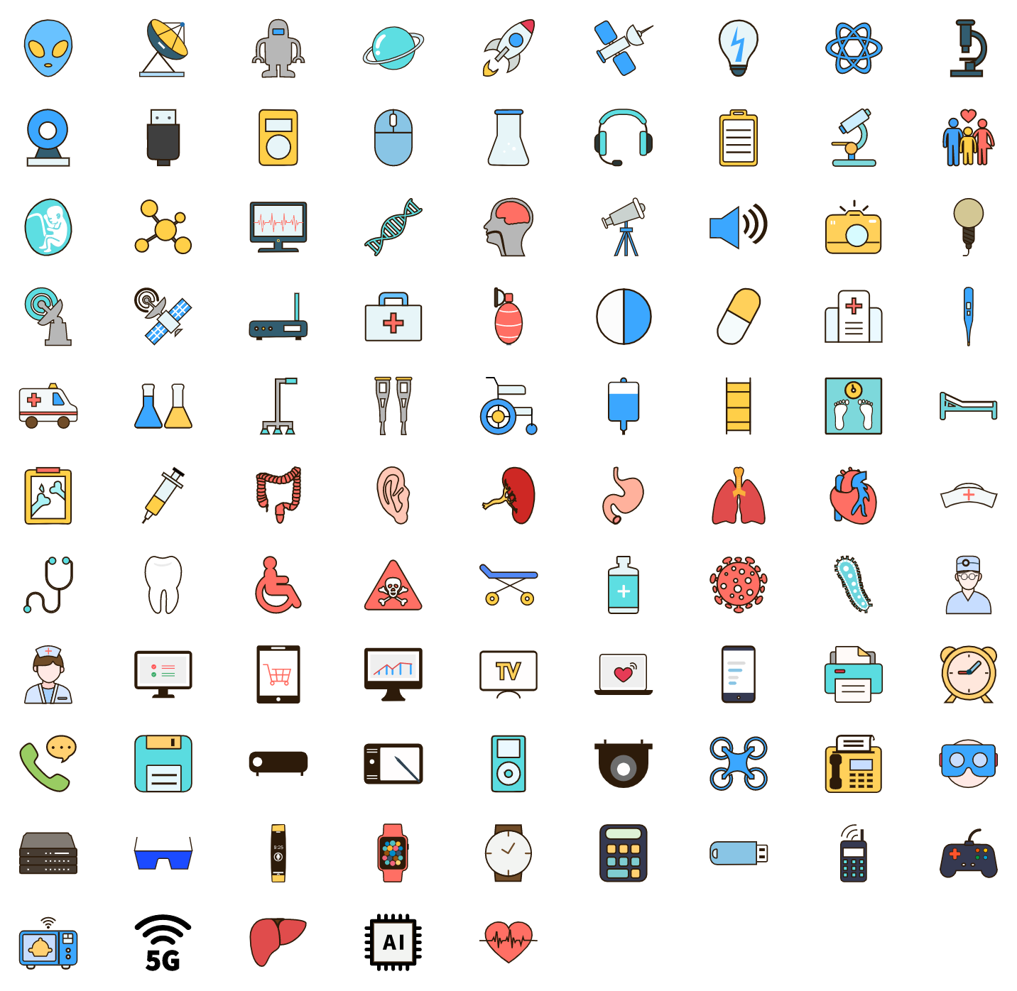 Technology Icons | EdrawMax Symbols