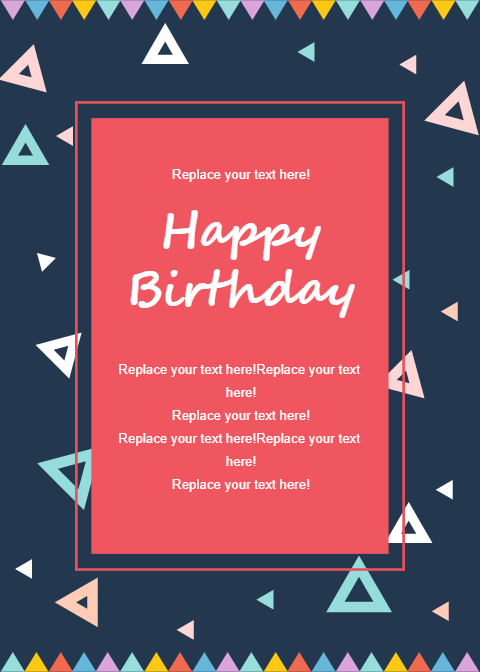 Birthday Card Template | EdrawMax Template