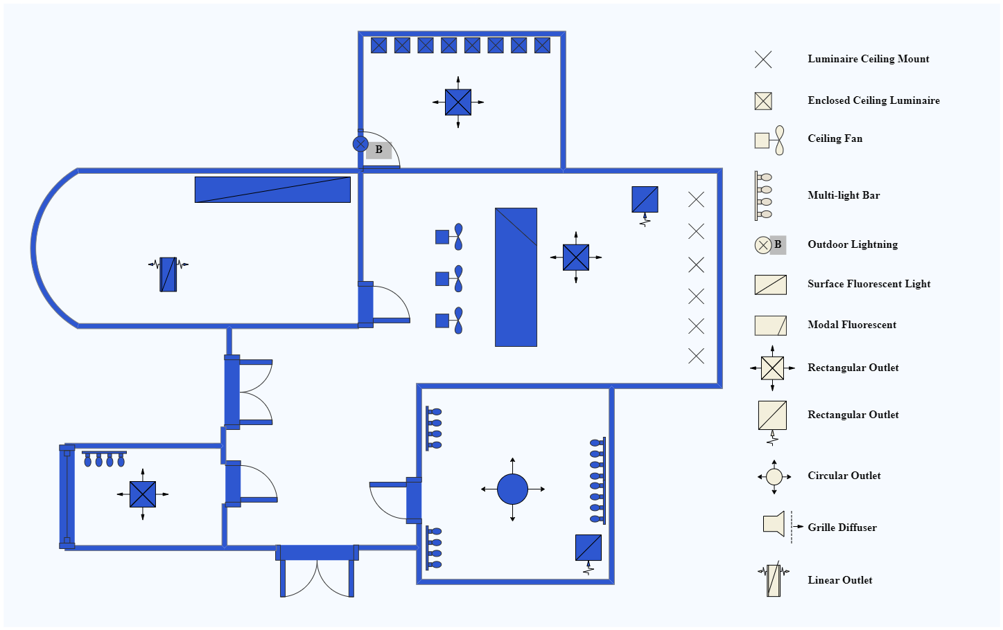 Reflected Ceiling Plan Example | EdrawMax
