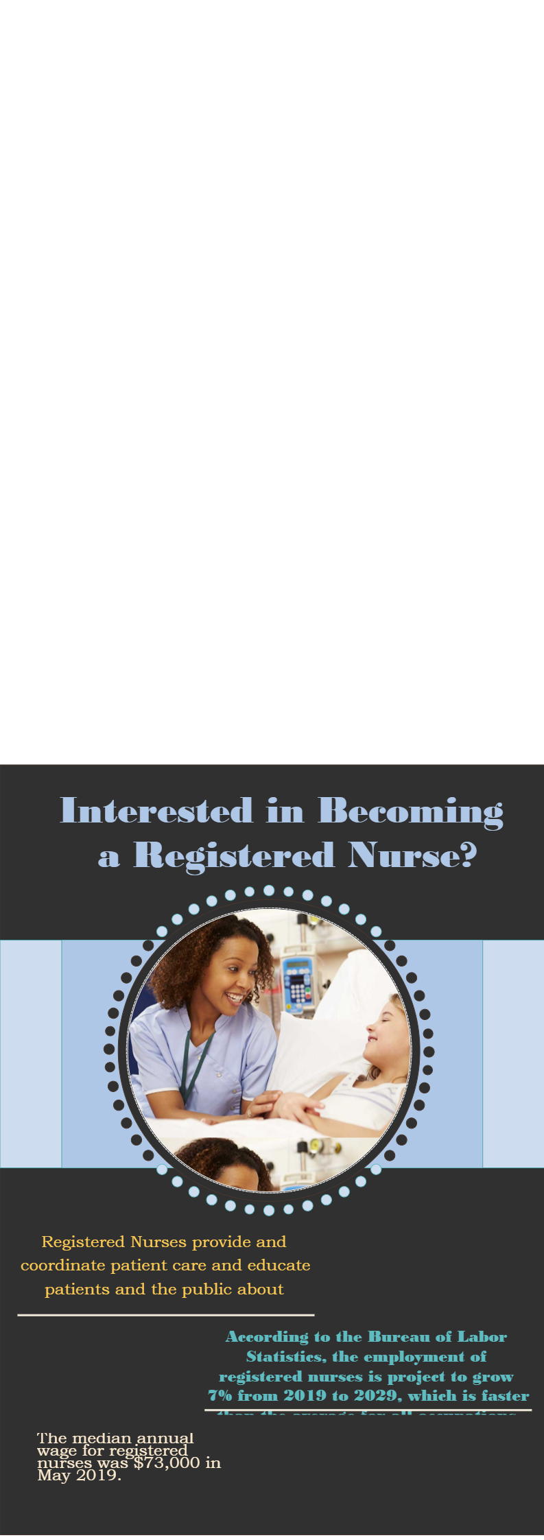 Flyer about Registered Nurse | EdrawMax