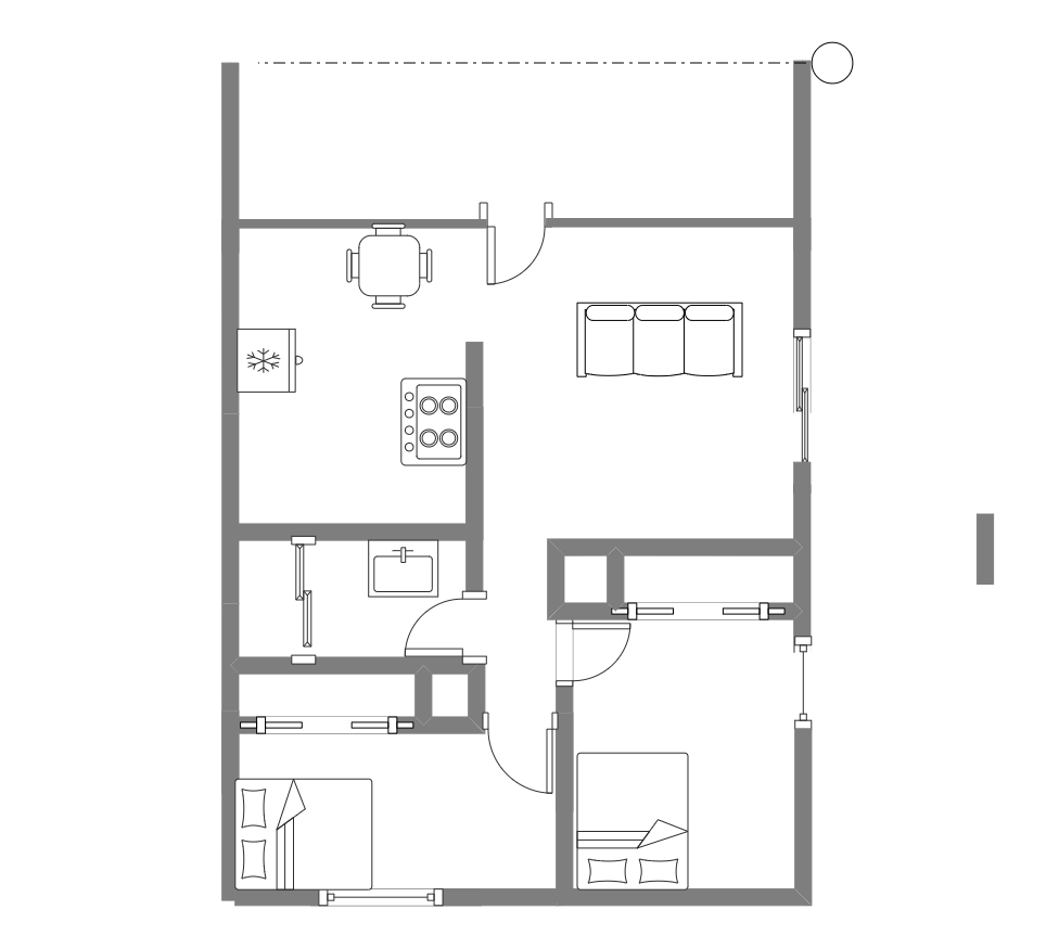 In architectural engineering, a basic floor plan may be used to describe any drawing showing the physical layout of the room and the objects placed inside it. A basic Floor plan is a measured drawing to scale the layout of a floor in a building. As shown 