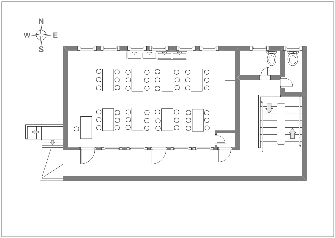 Reception Floor Plan EdrawMax Templates