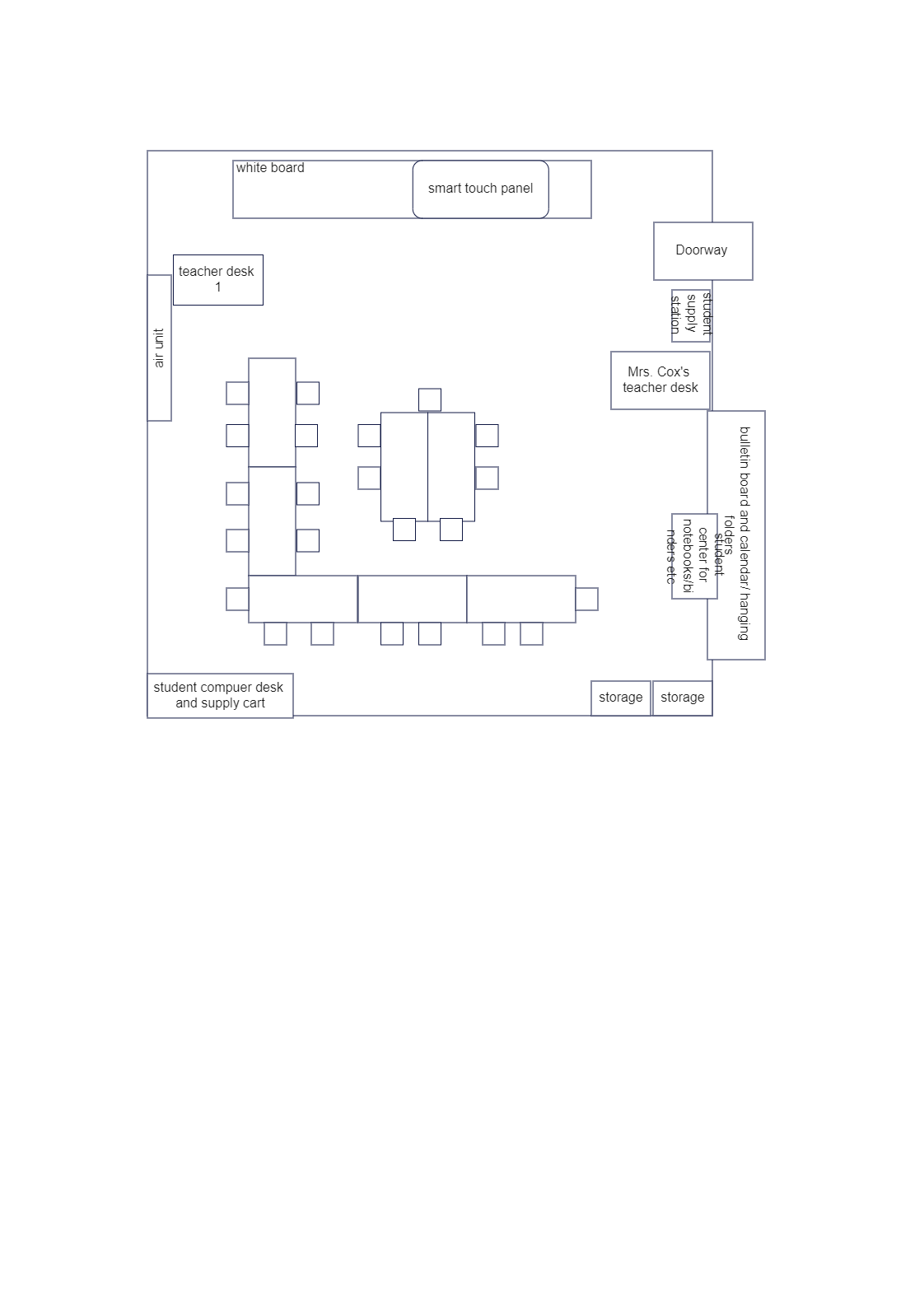 A Simple Classroom Layout EdrawMax Template