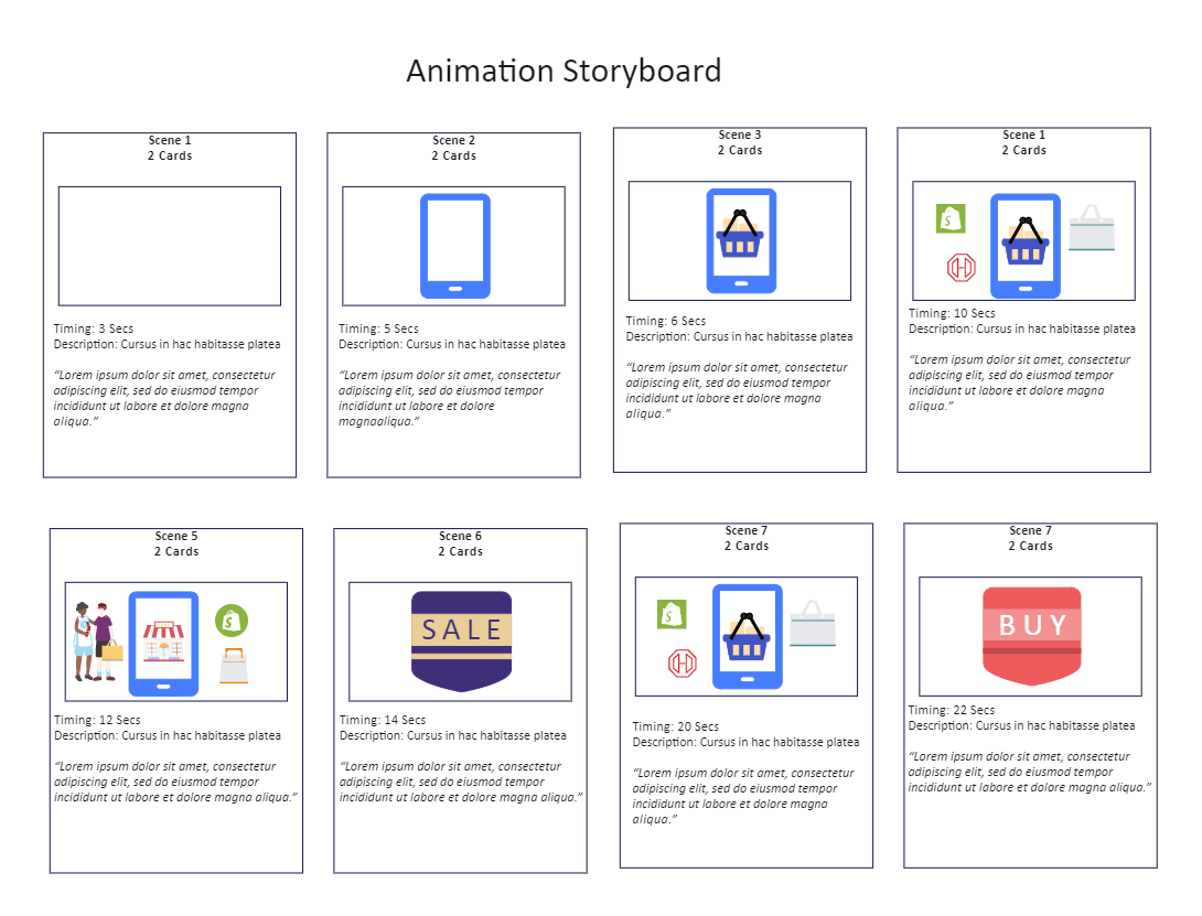 Animation Storyboard Template