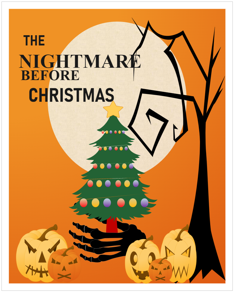 Nightmare before Christmas poster
