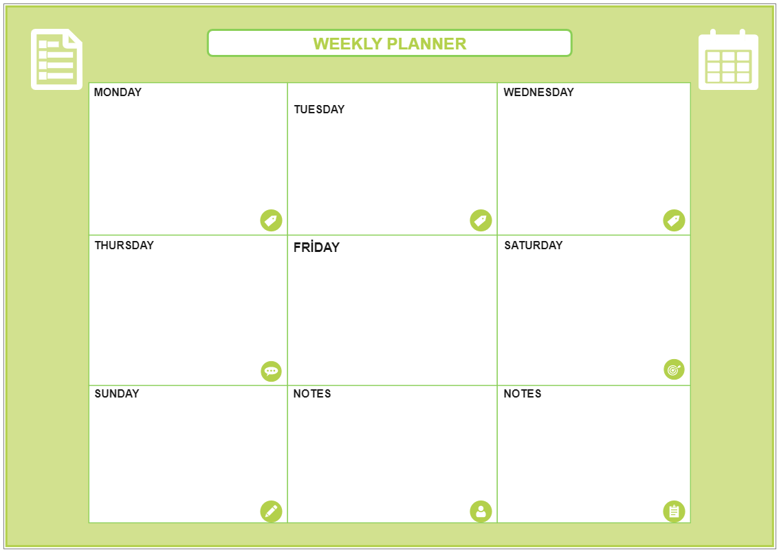 Weekly Planner Diagram