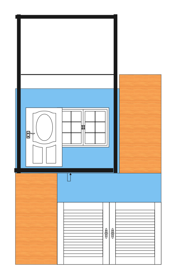 Here is a floor plan about the house doors and other decorations. Floor plans are one such tool that bonds between physical features such as rooms, spaces, and entities like furniture in the form of a scale drawing. In short, it is an architectural depict