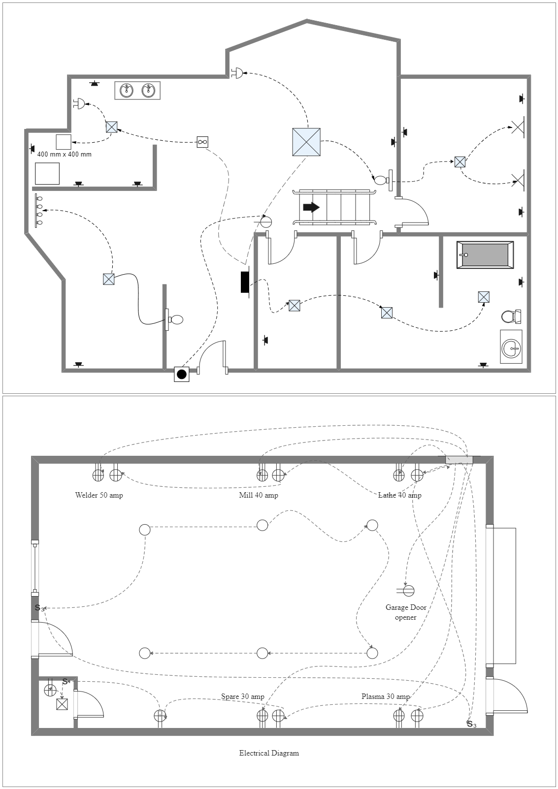Here is a workshop floor plan for metal working. In simple terms, workshop layout is the art of planning and positioning machine tools, equipment, operator workbenches, assembly areas, storage areas (for raw material, associated items, and finished produc