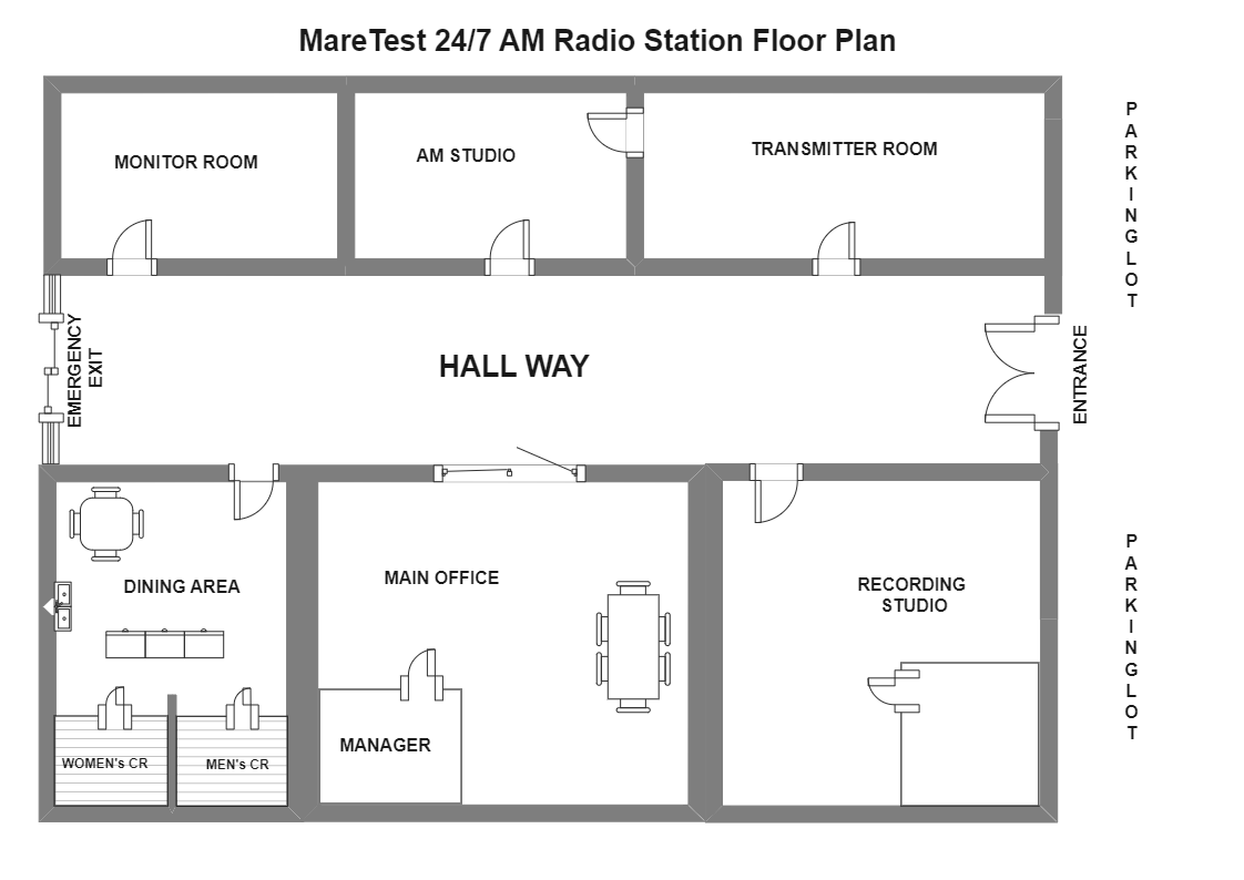 Maretest Radio Station Floor Plan