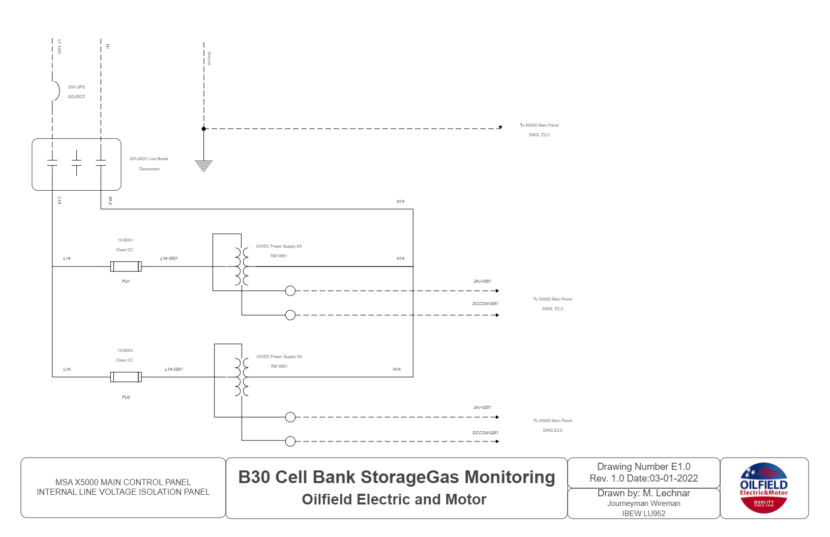Storage Gas Monitoring Circuit Diagram