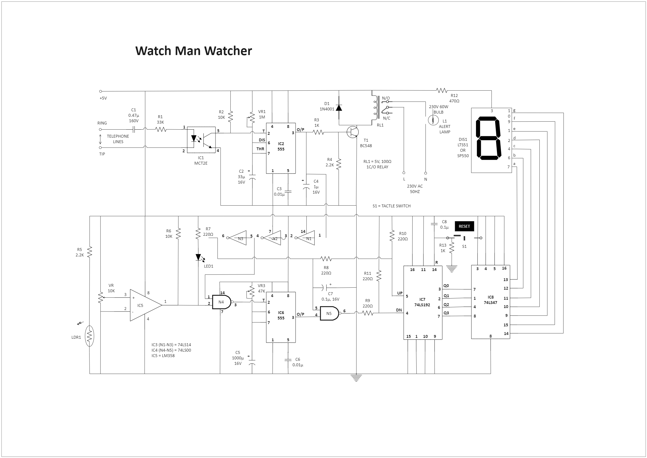 Watcher Circuit Diagram