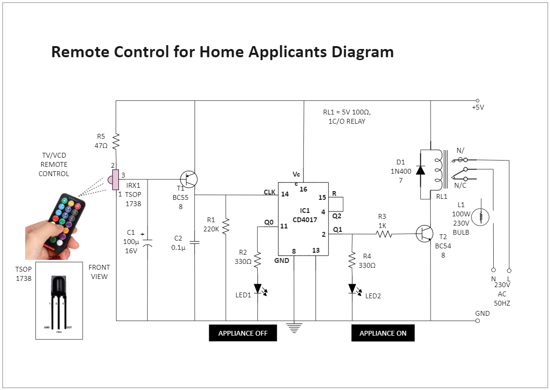 Remote Control Circuit Diagram