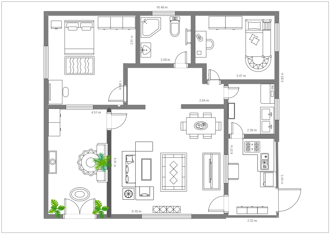 Tiny House Floor Plan Example