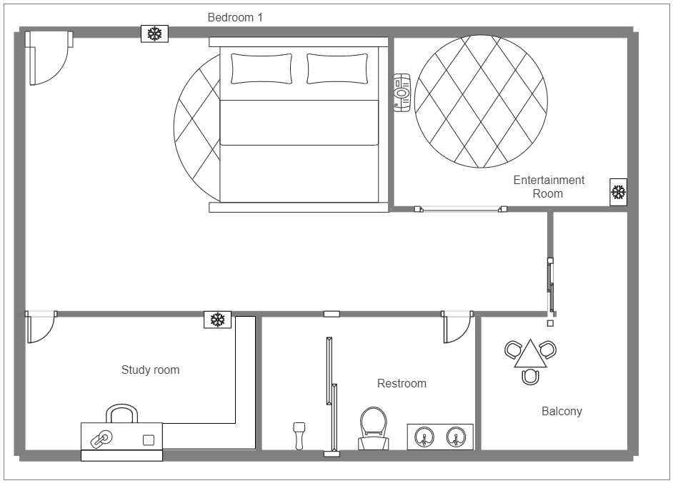 1 Bedroom Floor Plan Design