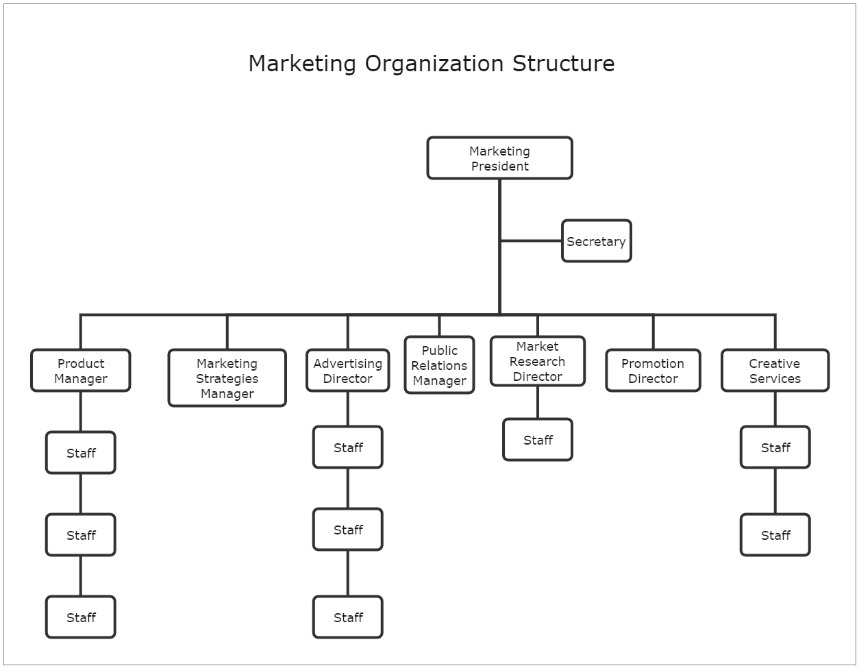 Marketing Organization Structure Template