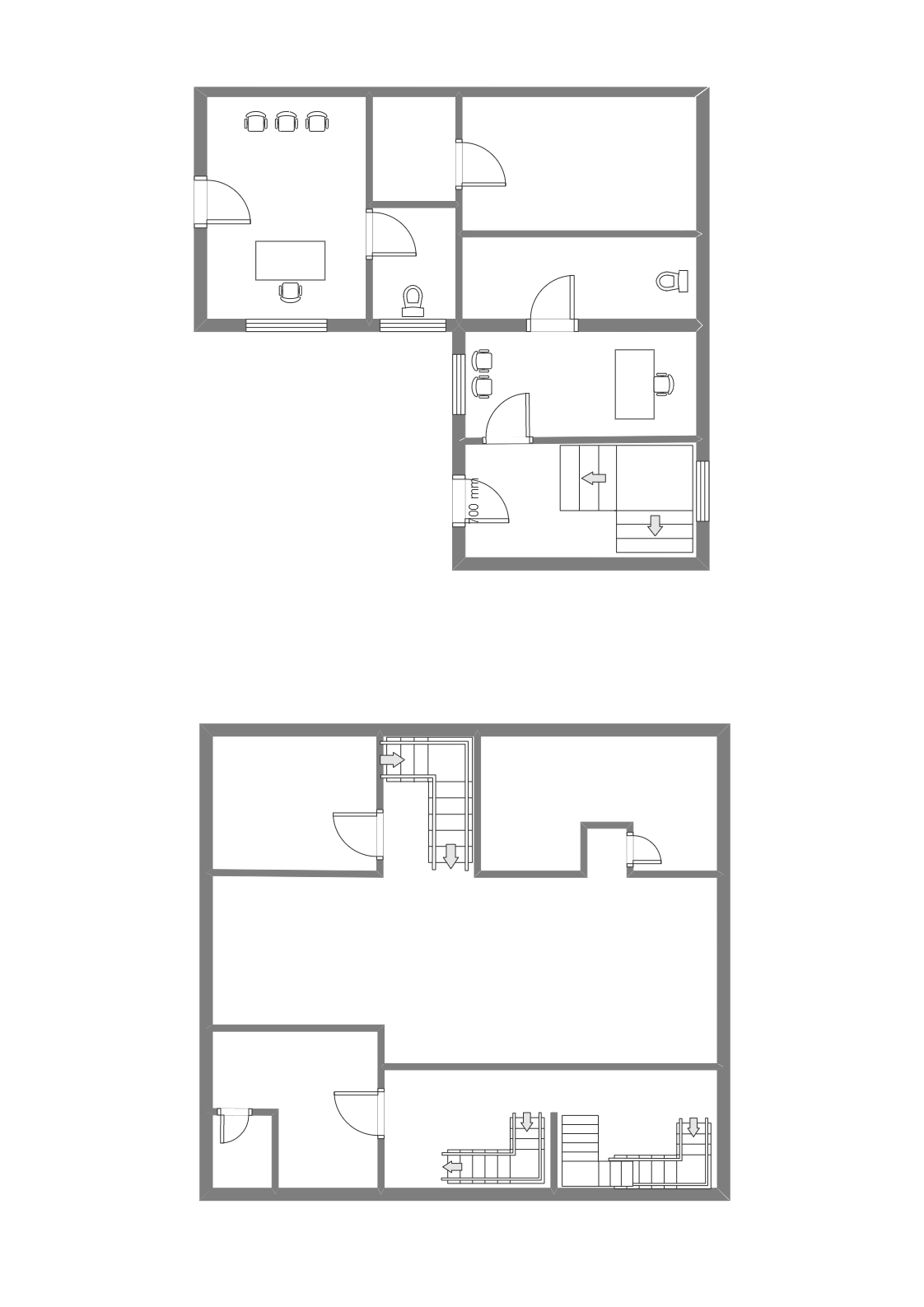 Simple Two Floor Plan