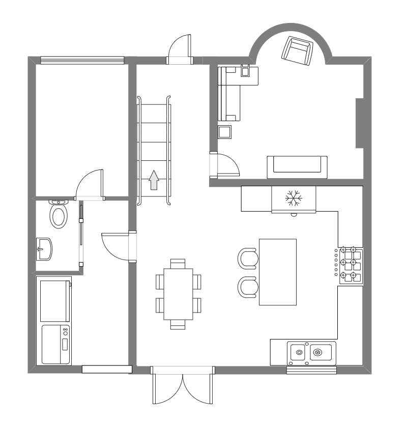 Floor Plan with Island
