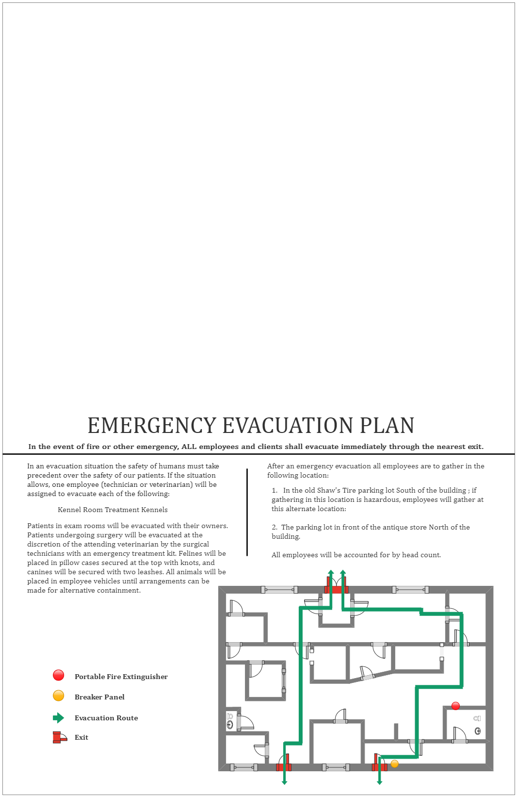 Emergency Evacuation Plan for Hospital