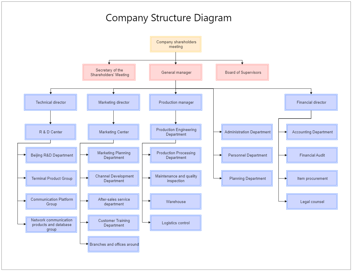 Company Structure Diagram