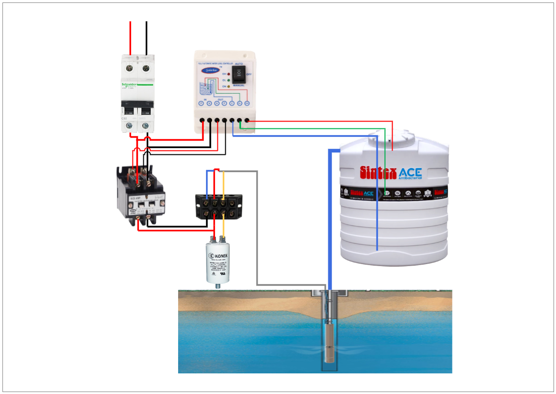 Water Level Control Pipe and Instrumentation Diagram