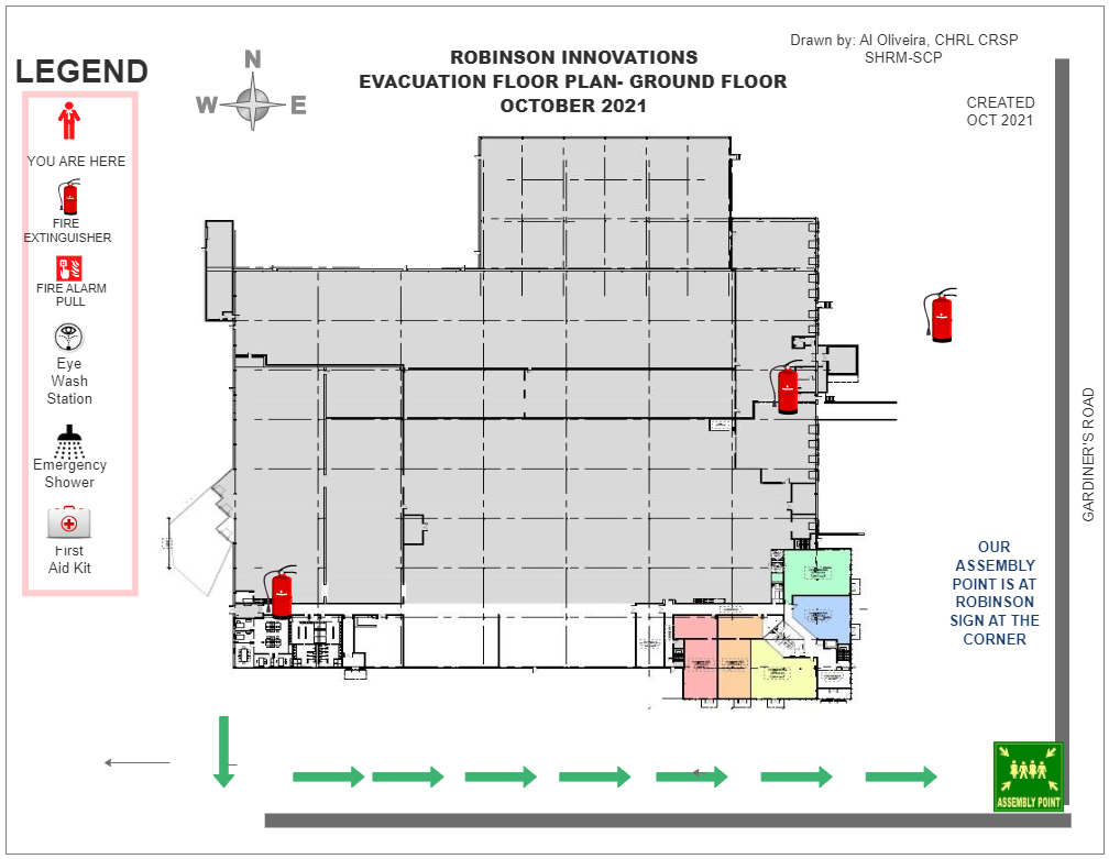 ground floor evacuation plan