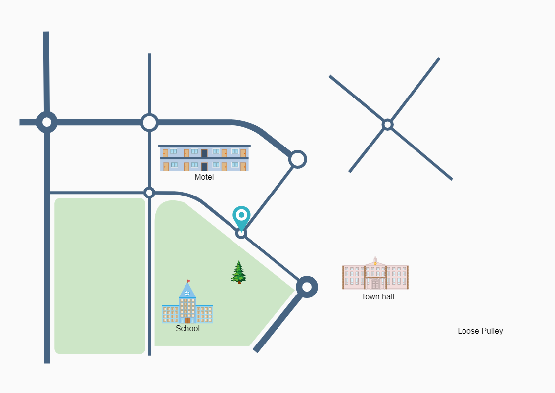 Editable Location Map Example | EdrawMax Template