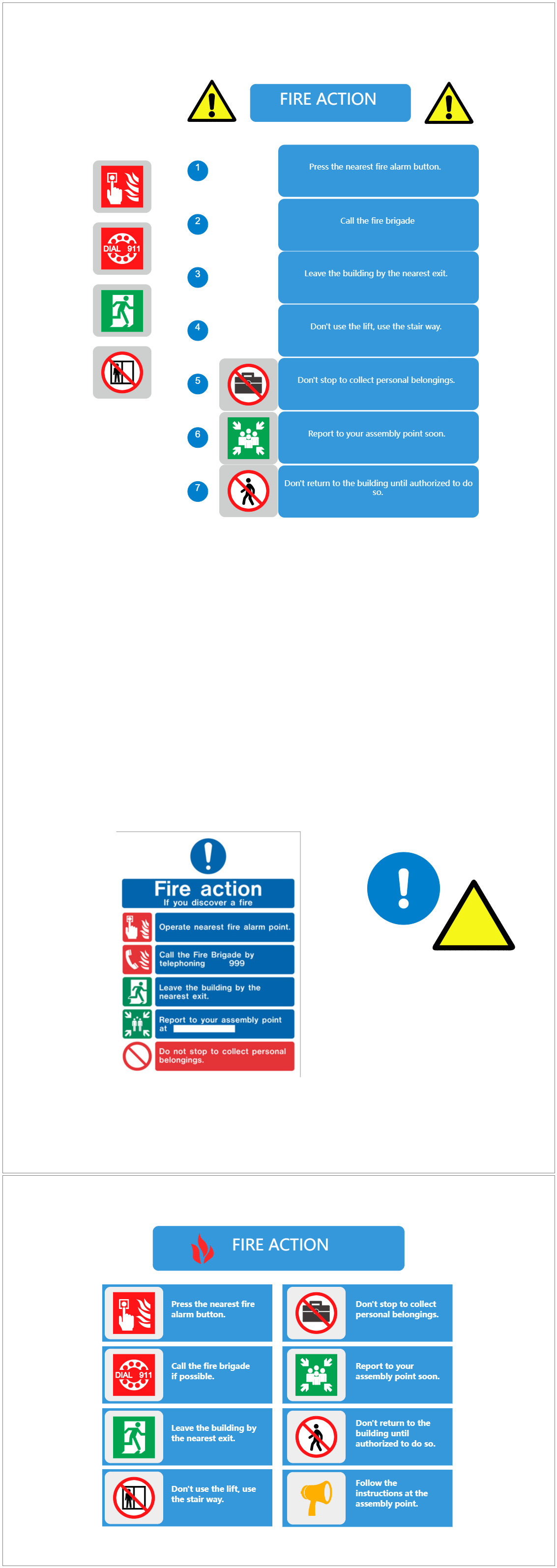 Fire Action Plan Template