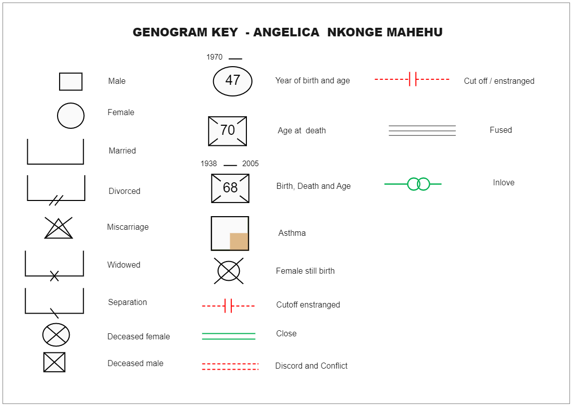 Genogram Key