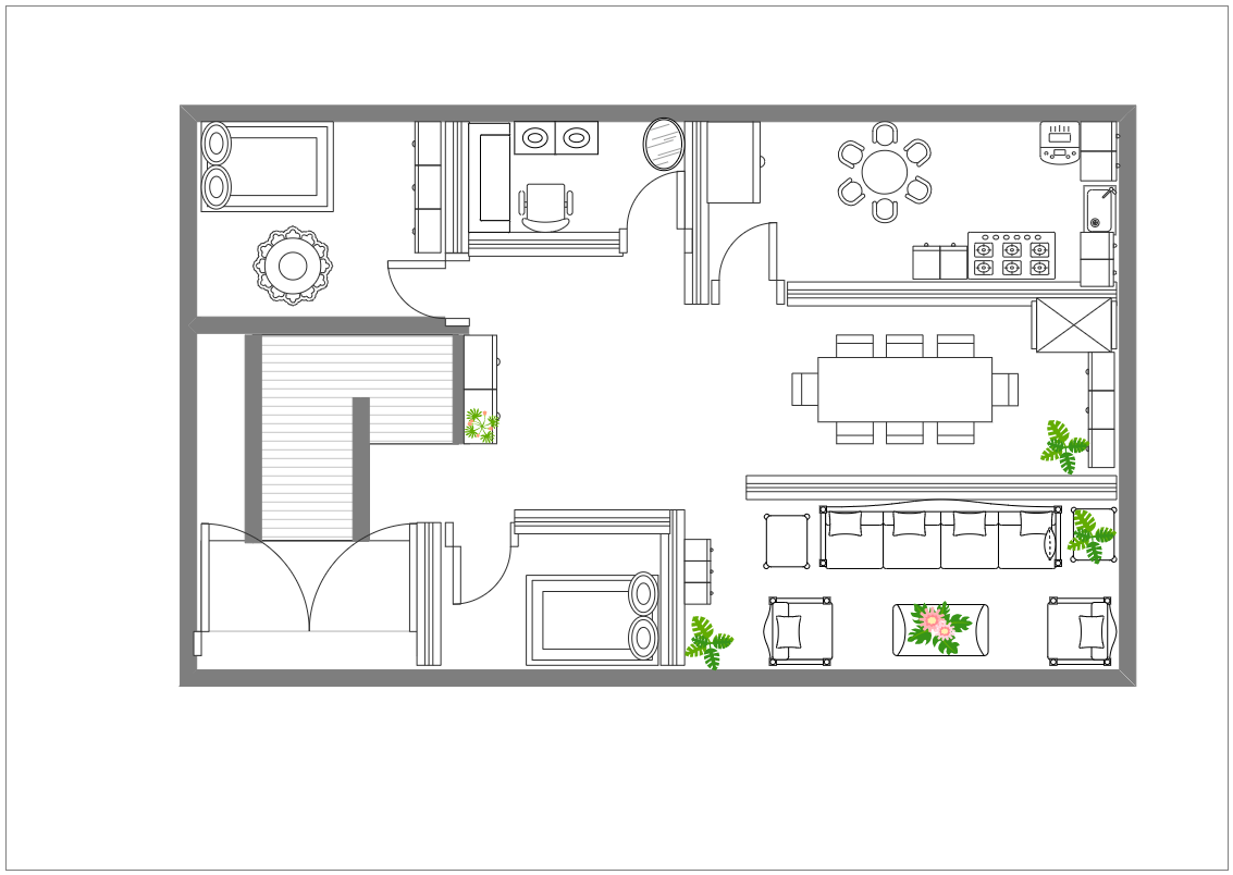 Small House Floor Plan Example