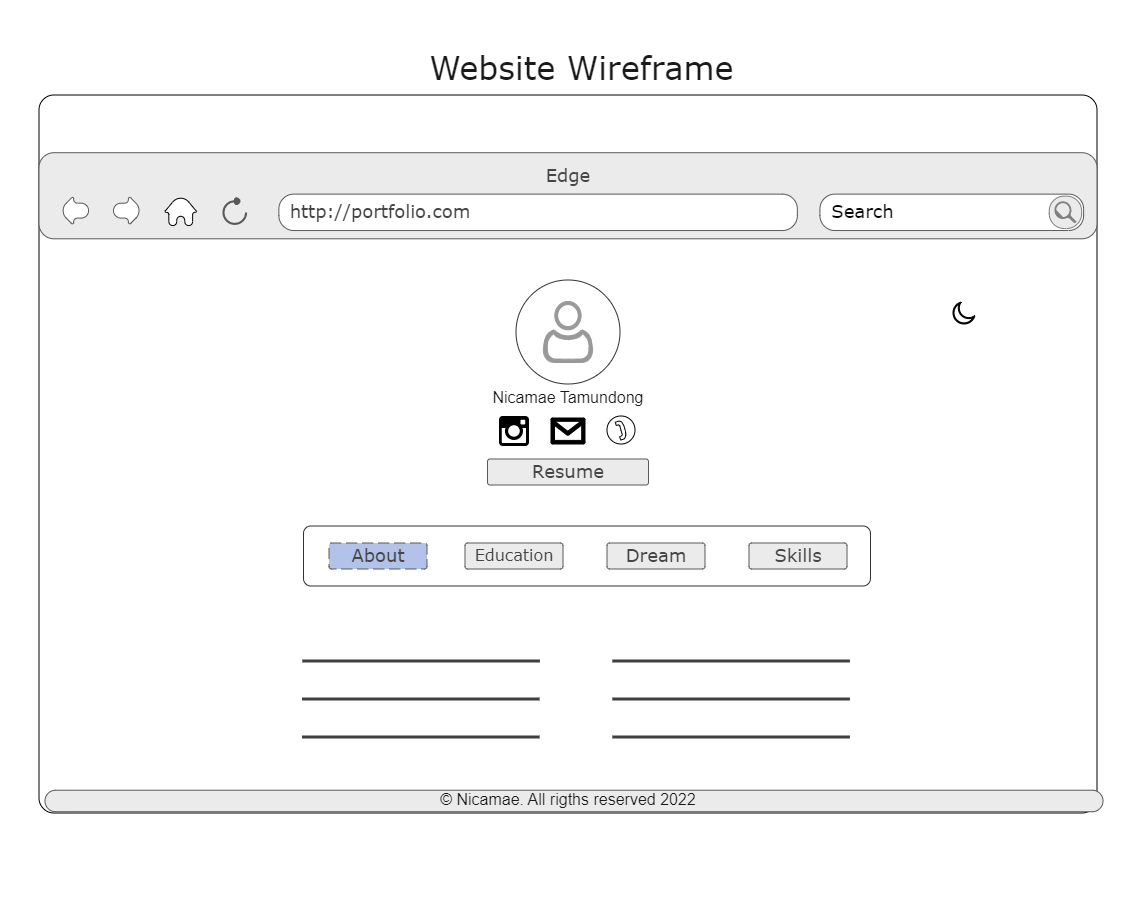 Website Wireframe