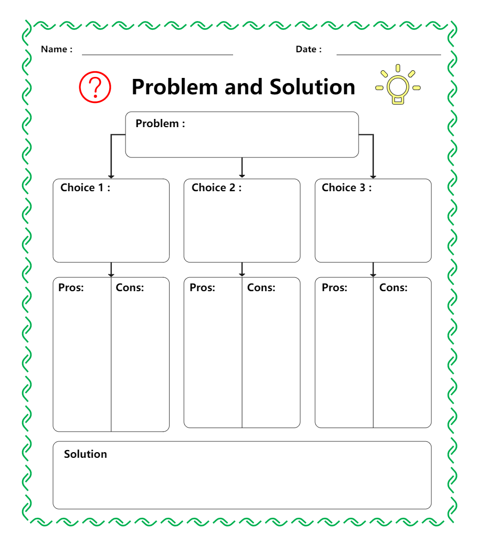 Problem and Solution Graphic