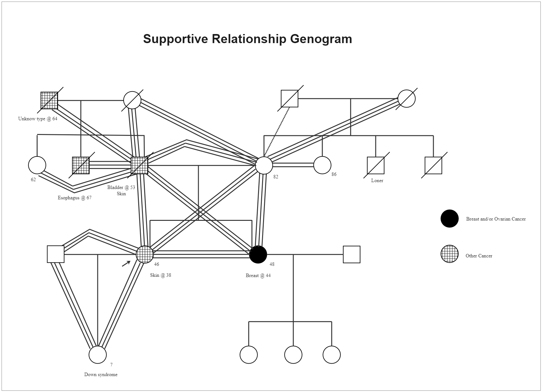 Supportive Relationship Genogram