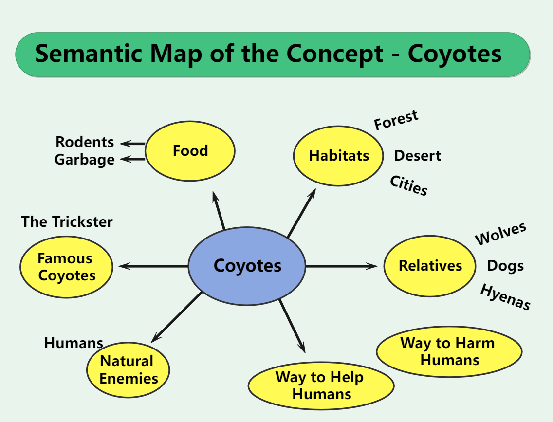 Coyotes Semantic Map