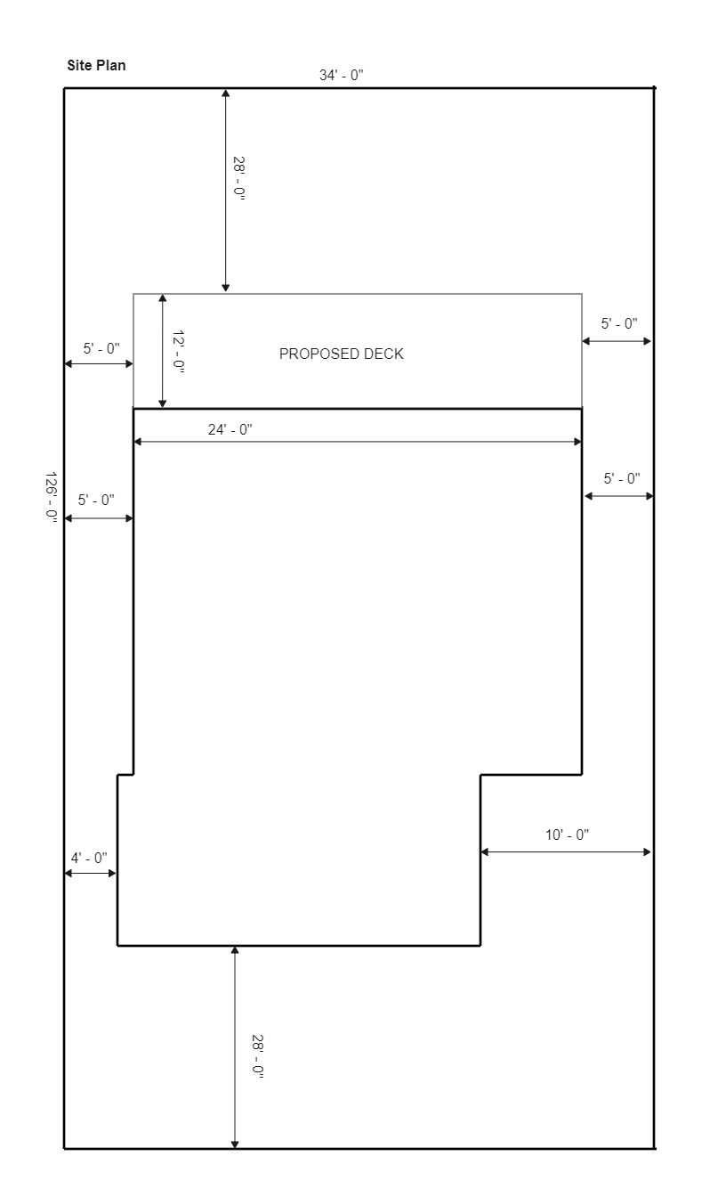 Simple Site Plan Example | EdrawMax Template