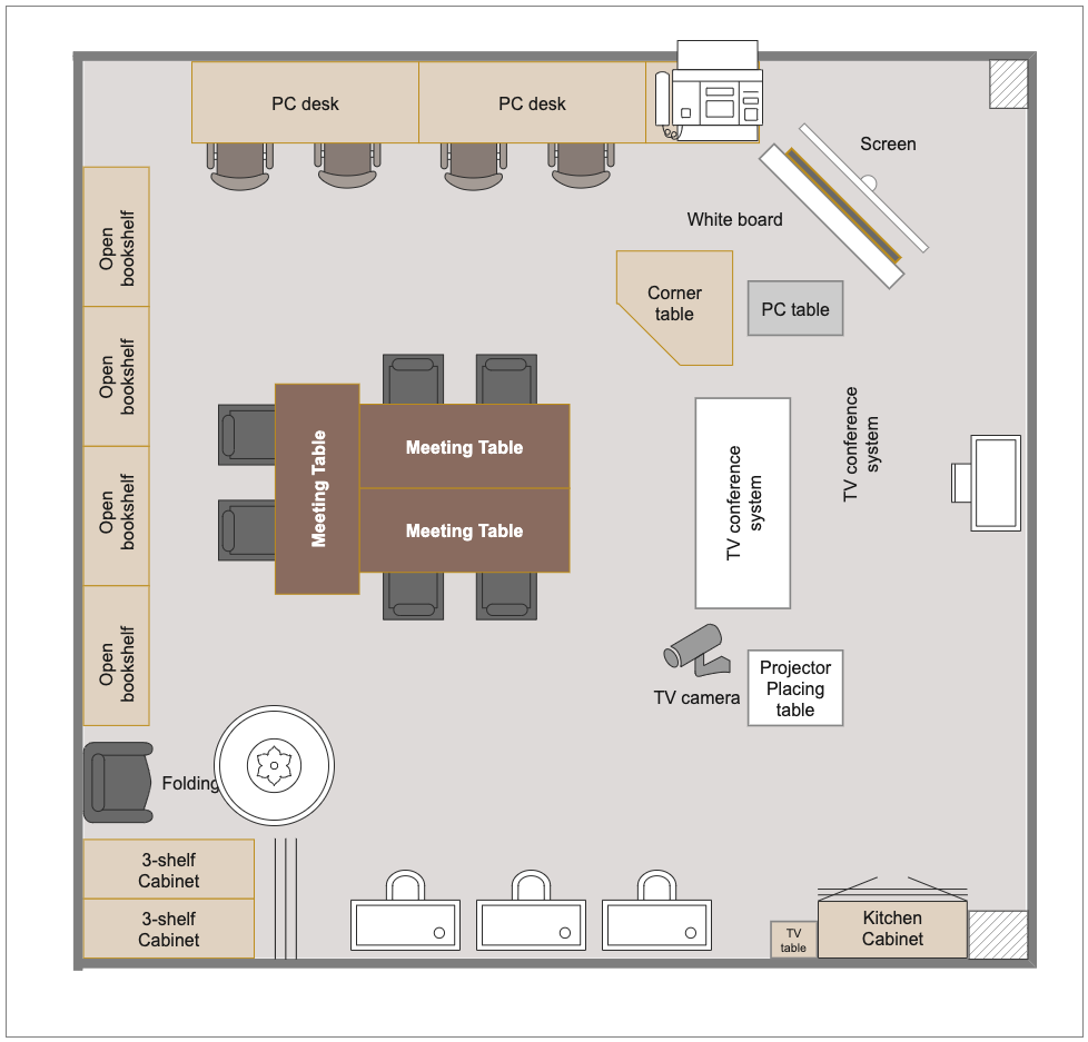 New Education Classroom Layout Template | EdrawMax Templates