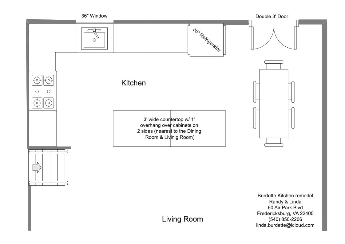 Kitchen Remodeling Floor Plan
