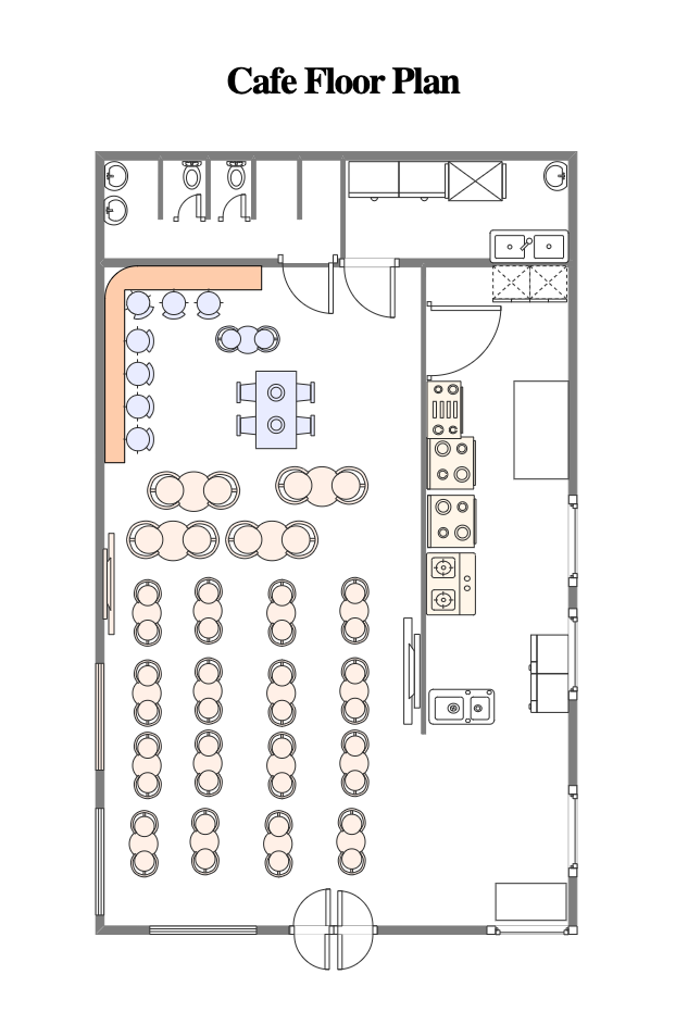 Free Cafe Floor Plan Design