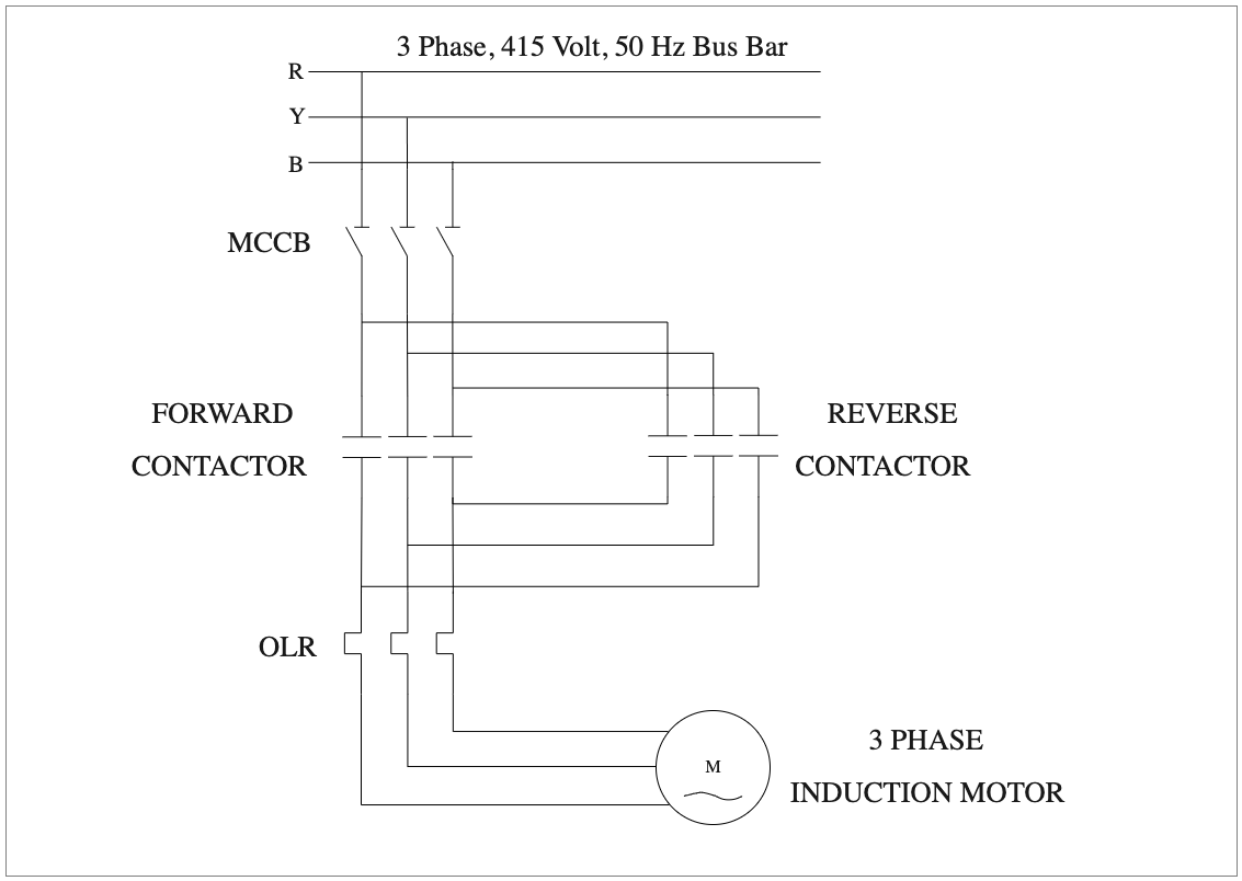 Forward Reverse Starter Connection Diagram