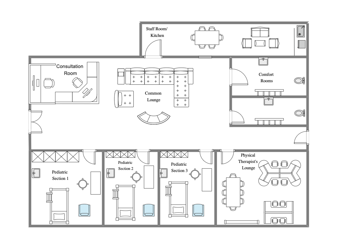 Physical Therapy Clinic Floor Plan Design