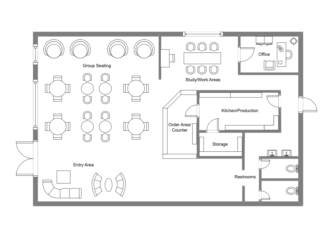 Industrial Operation Management Floor Plan | EdrawMax Templates