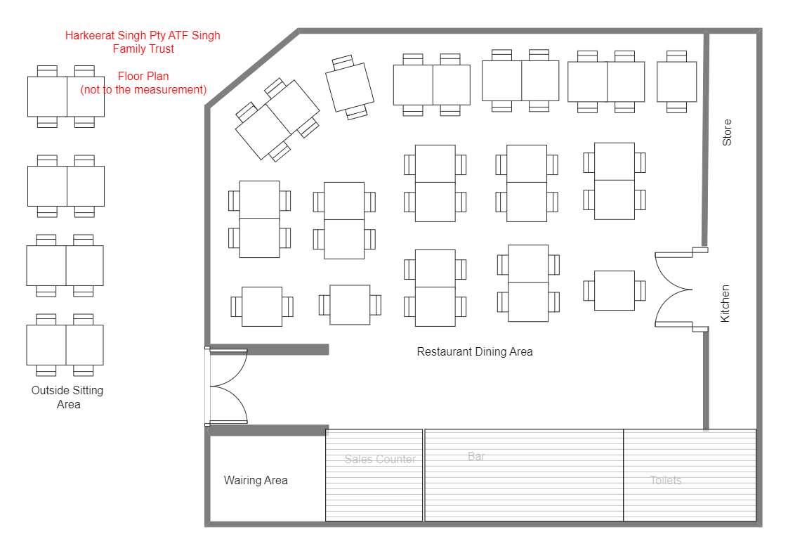 Restaurant Layout Floor Plan