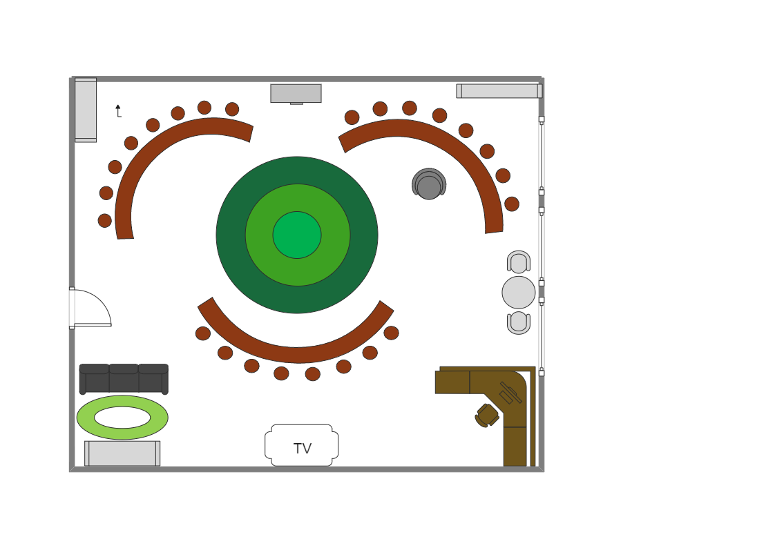 Colorful Classroom Layout Edrawmax Template