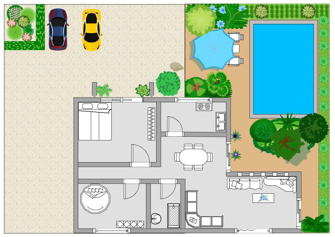 Floor Plan Simple Garden Planning