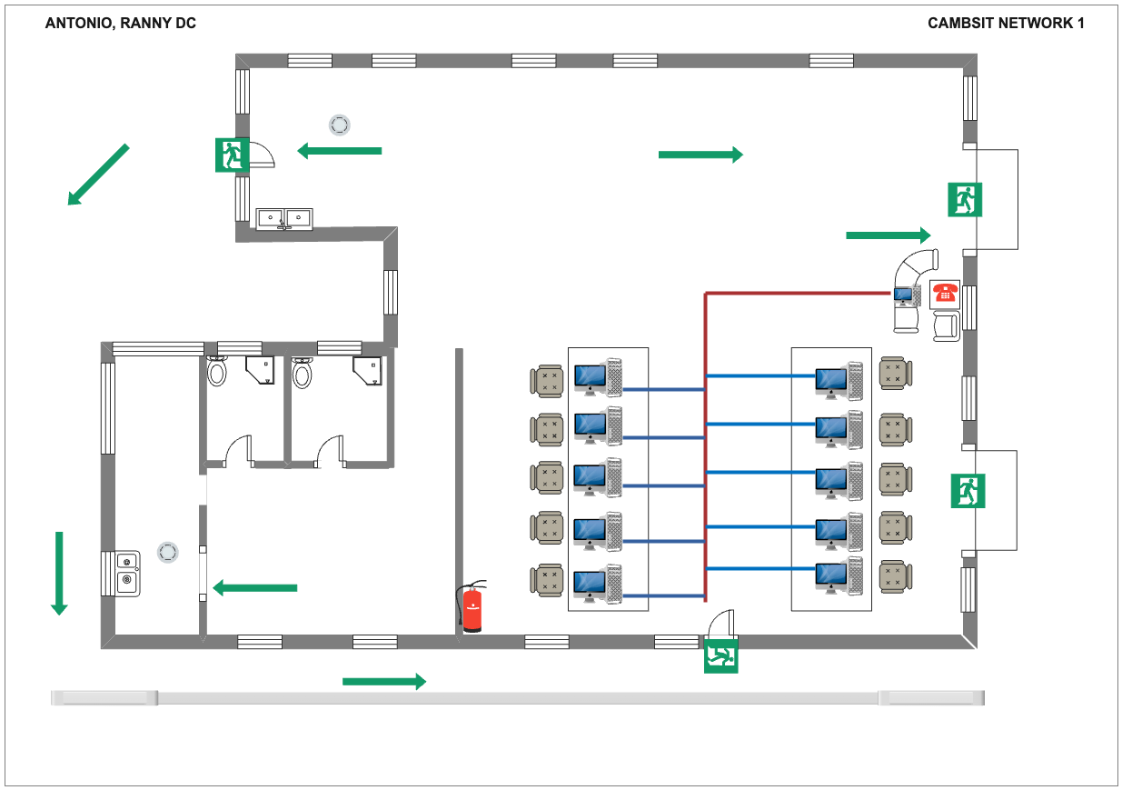 Floor Plan for New Computer Shop