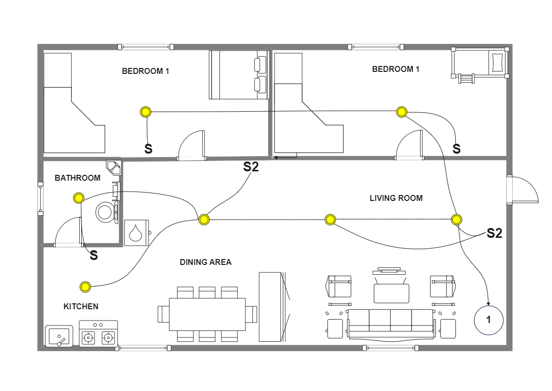House Wiring Diagram Template