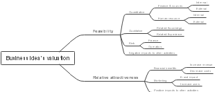 Business Idea's valuation framework