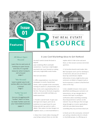Real Estate Newsletter Template