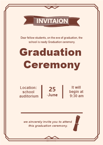 graduation-ceremony-invitation | EdrawMax Templates