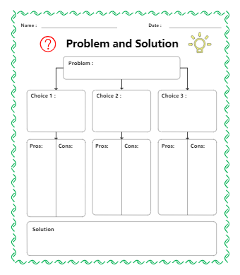 Problem and Solution Graphic
